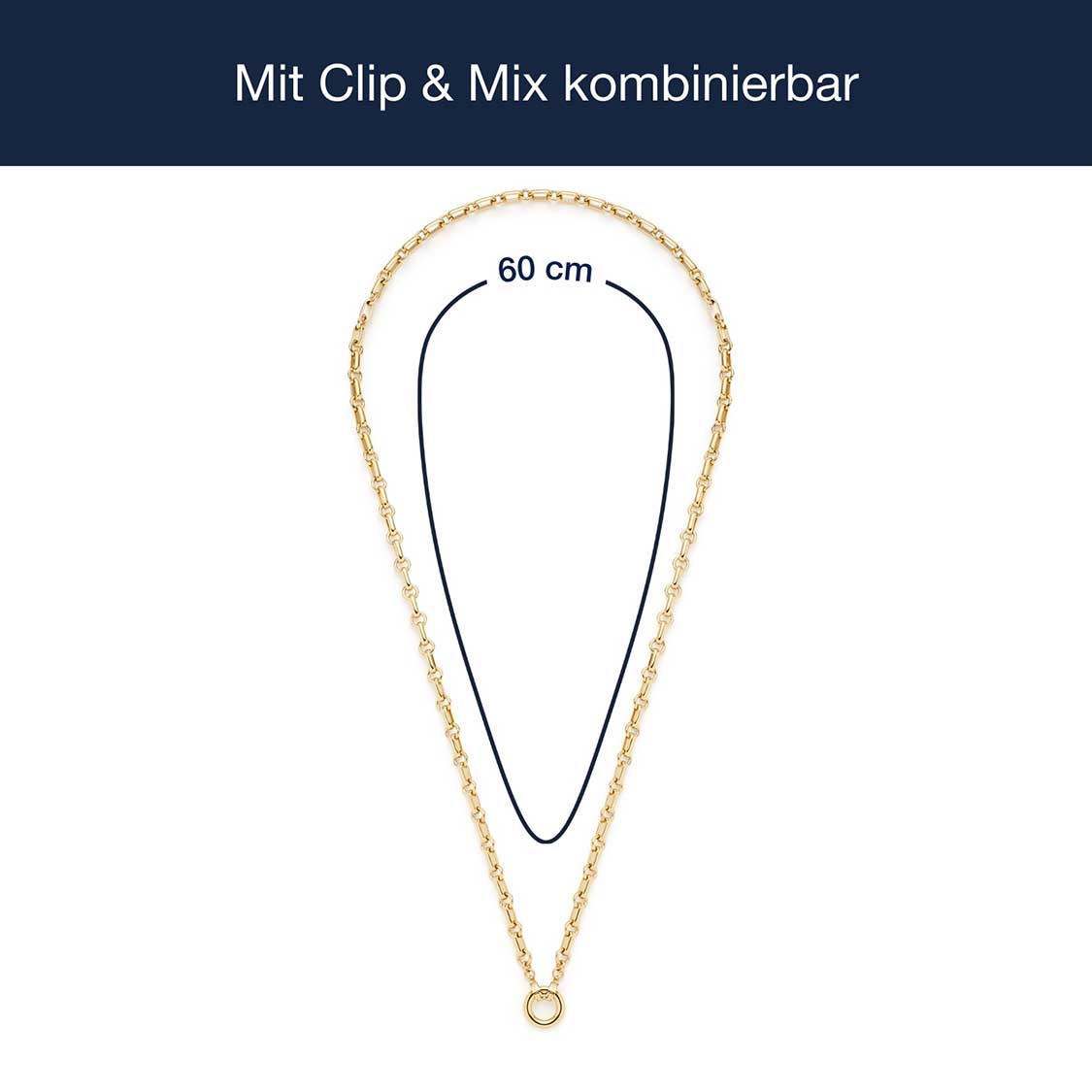 leonardo-yvette-clip-mix-collier-dor-60-cm-maillons image 4