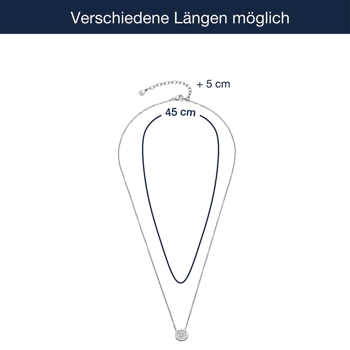 leonardo-catherine-45-cm-collier-argent-zirconia image 5