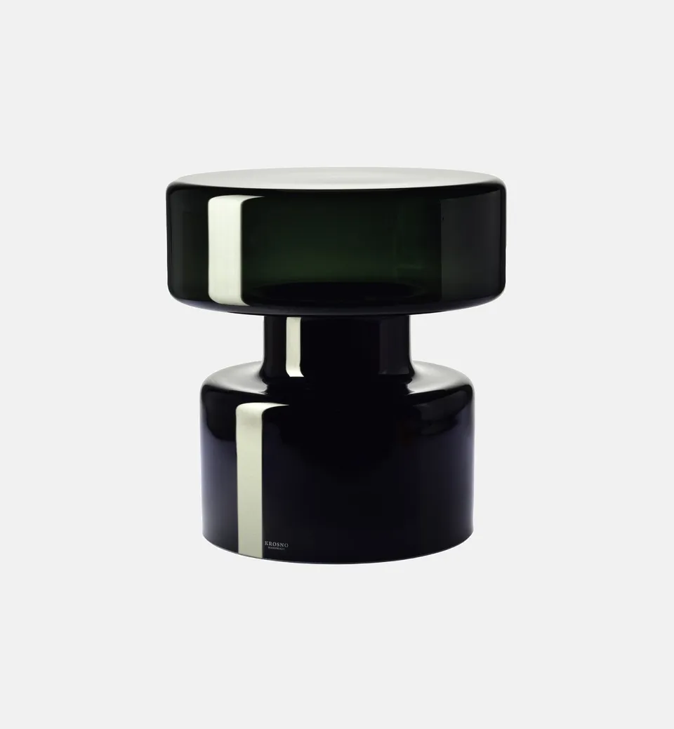 krosno-02-table-basse-verre-graphite-cristal-fait-main image 1