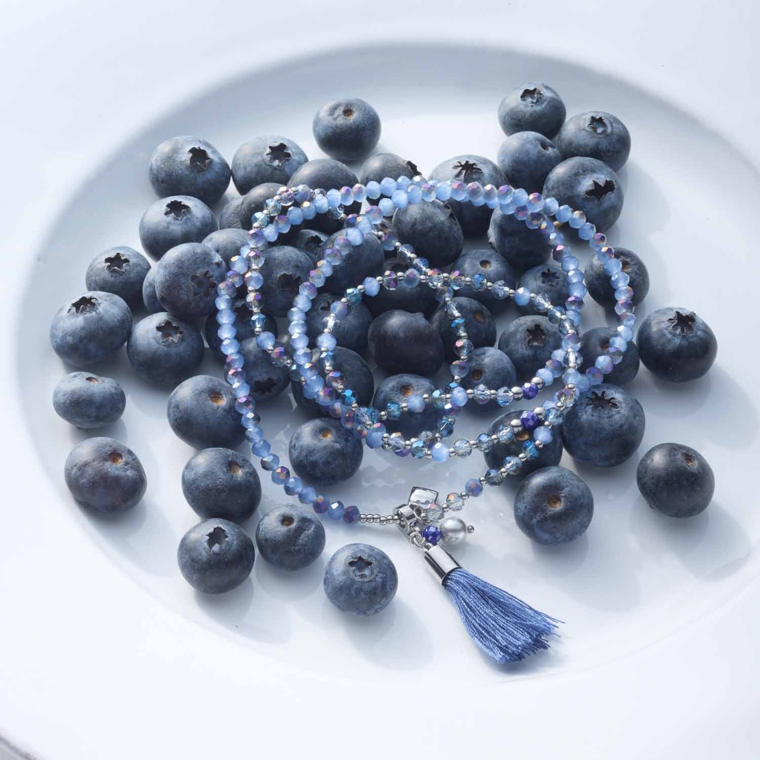 leonardo-donna-collier-bleu-80-cm-perles-verre image 5