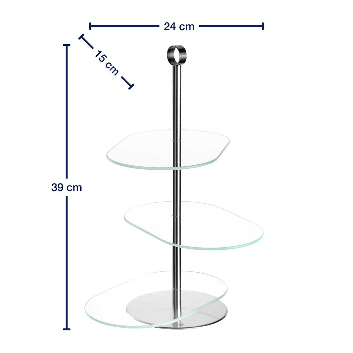 leonardo-cena-pr-sentoir-g-teaux-3-tages-argent image 3
