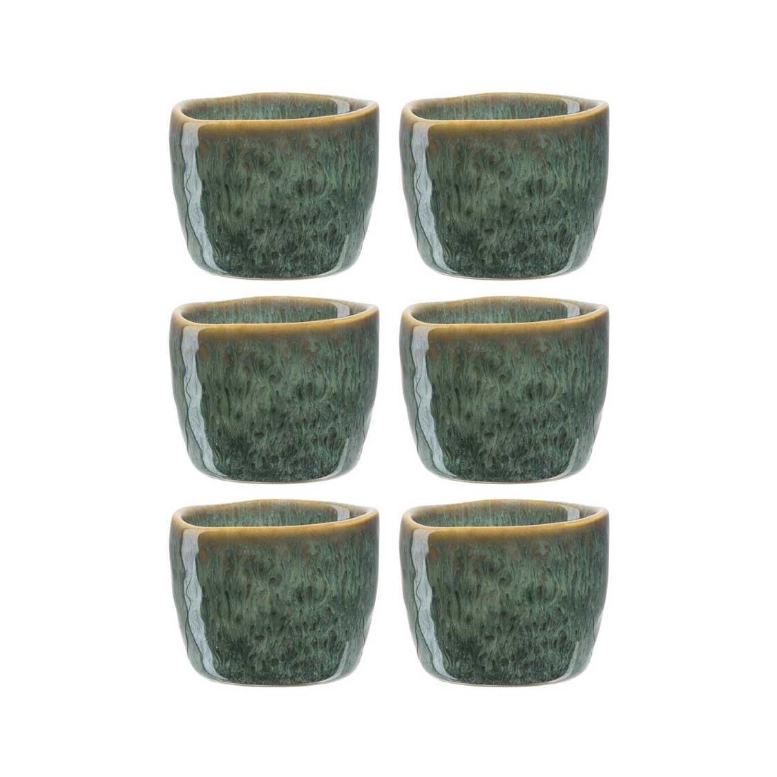leonardo-matera-coquetier-vert-lot-de-6-empilable image 1