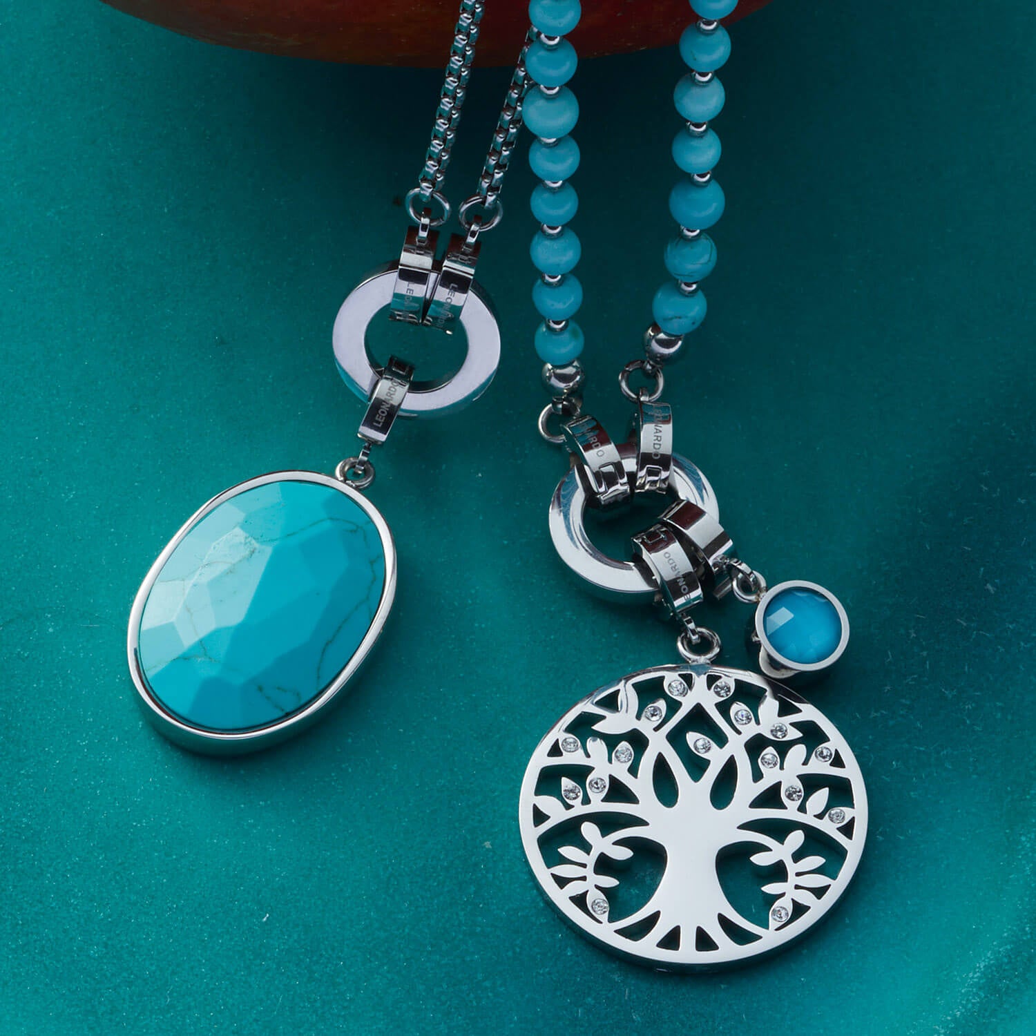 leonardo-amita-clip-mix-pendentif-arbre-de-vie-acier image 4