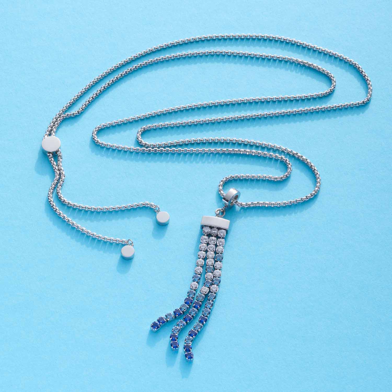 leonardo-mary-ann-pendentif-bleu-clip-mix-zirconia image 3