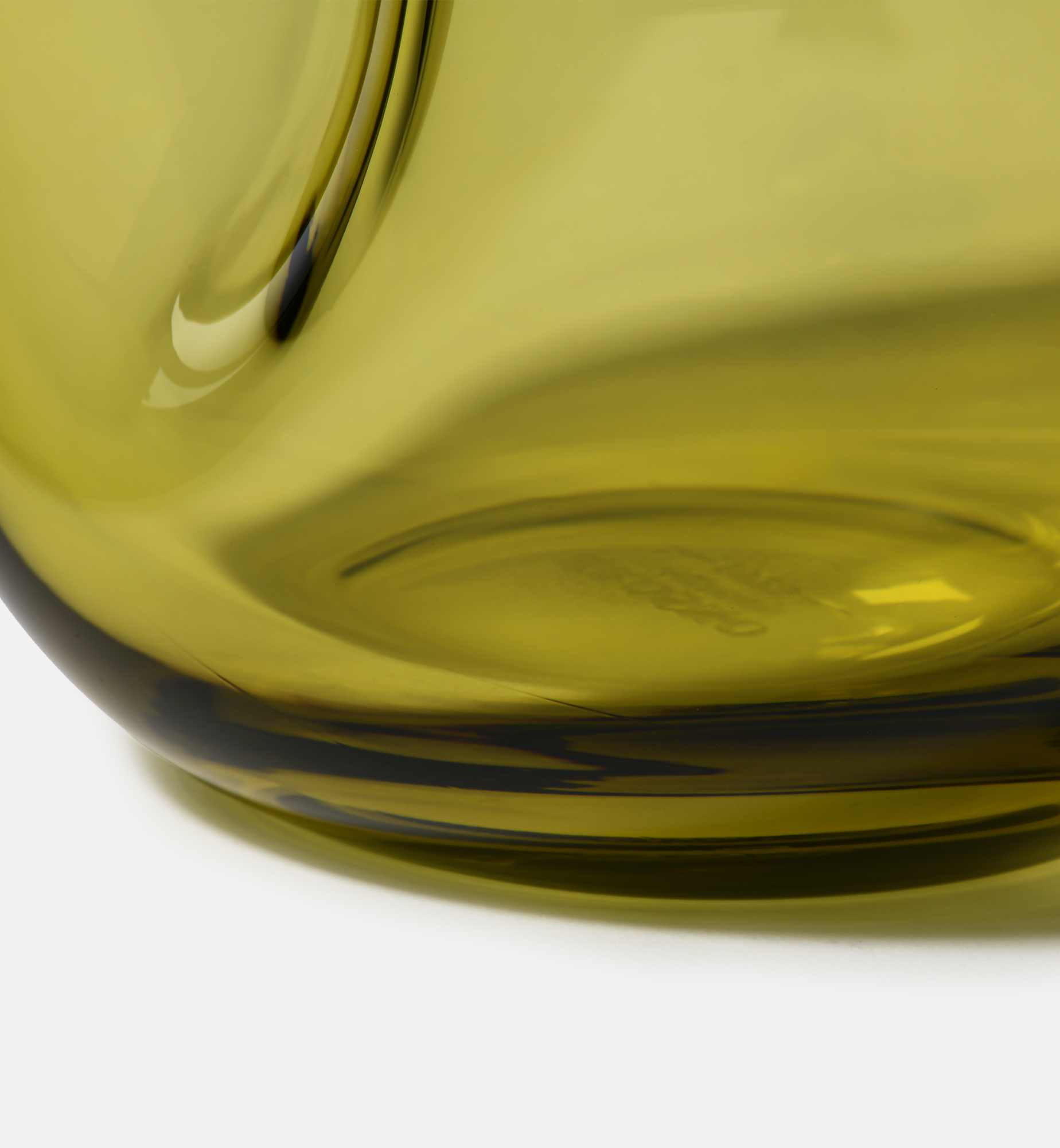 krosno-flow-vase-cristal-20-cm-vert-olive image 5