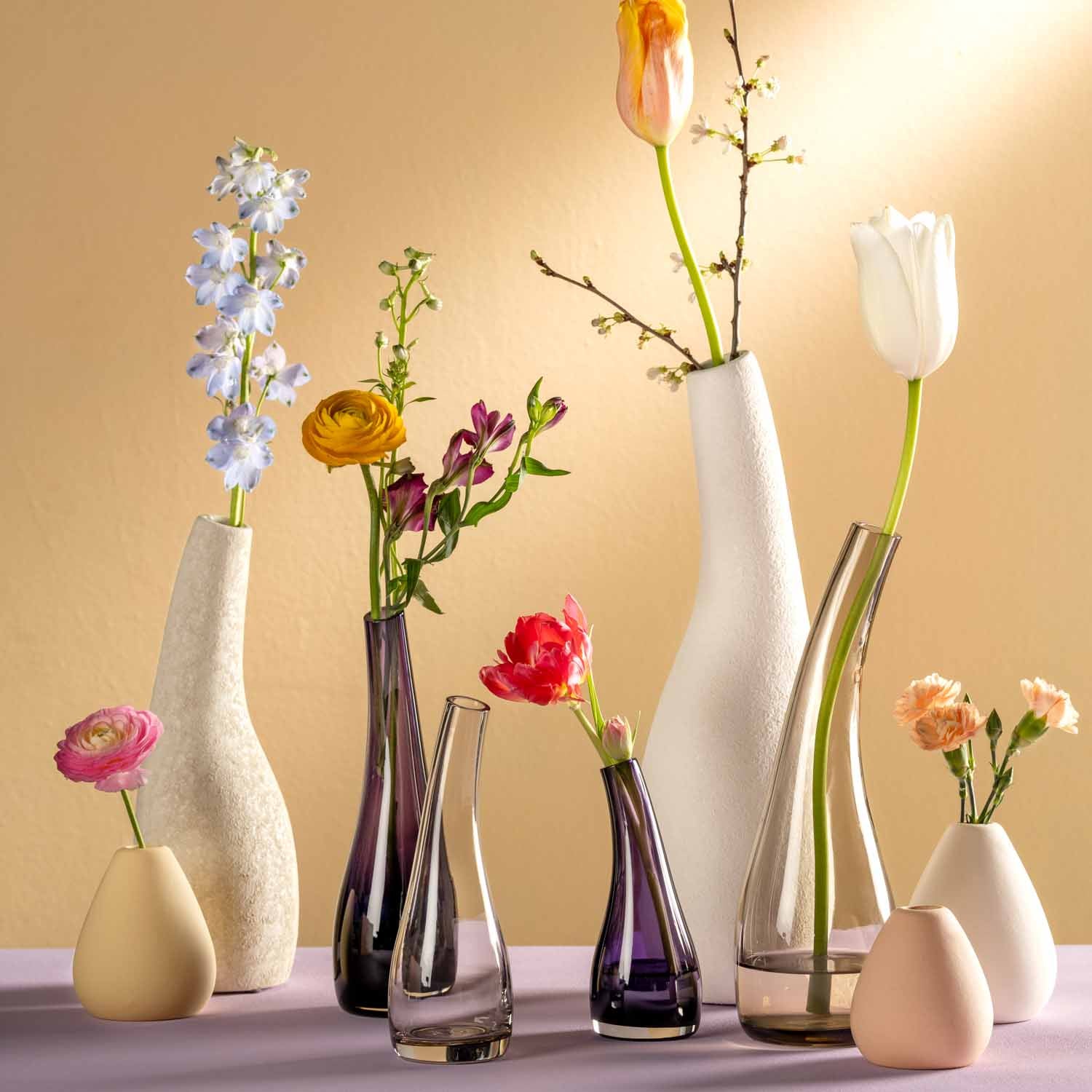 leonardo-luminosa-vase-c-ramique-10-cm-jaune-mat image 5