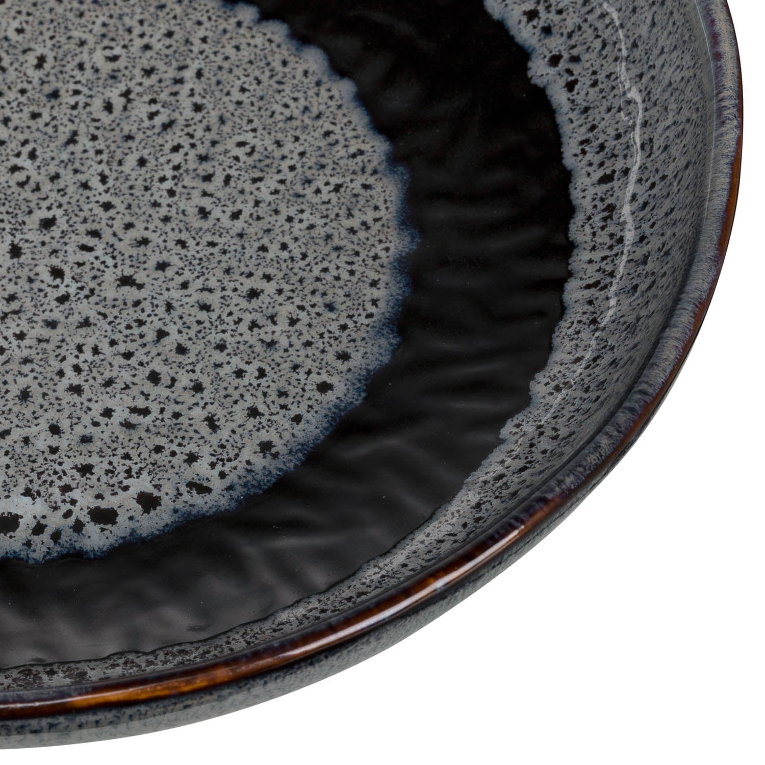 leonardo-matera-assiette-creuse-c-ramique-anthracite-21-cm-lot-6 image 3