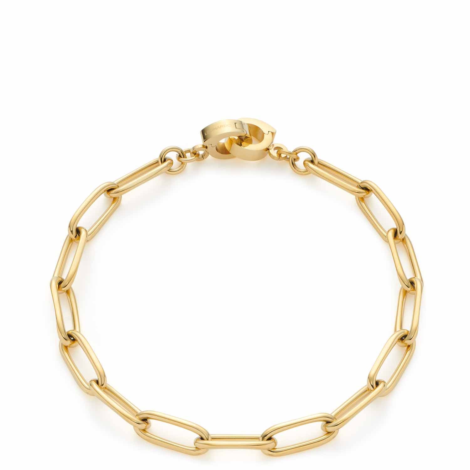 leonardo-estrella-clip-mix-bracelet-dor-acier image 1