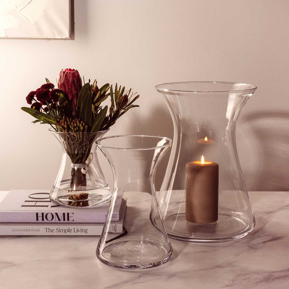 leonardo-gia-vase-verre-30-cm-transparent-fleurs image 5