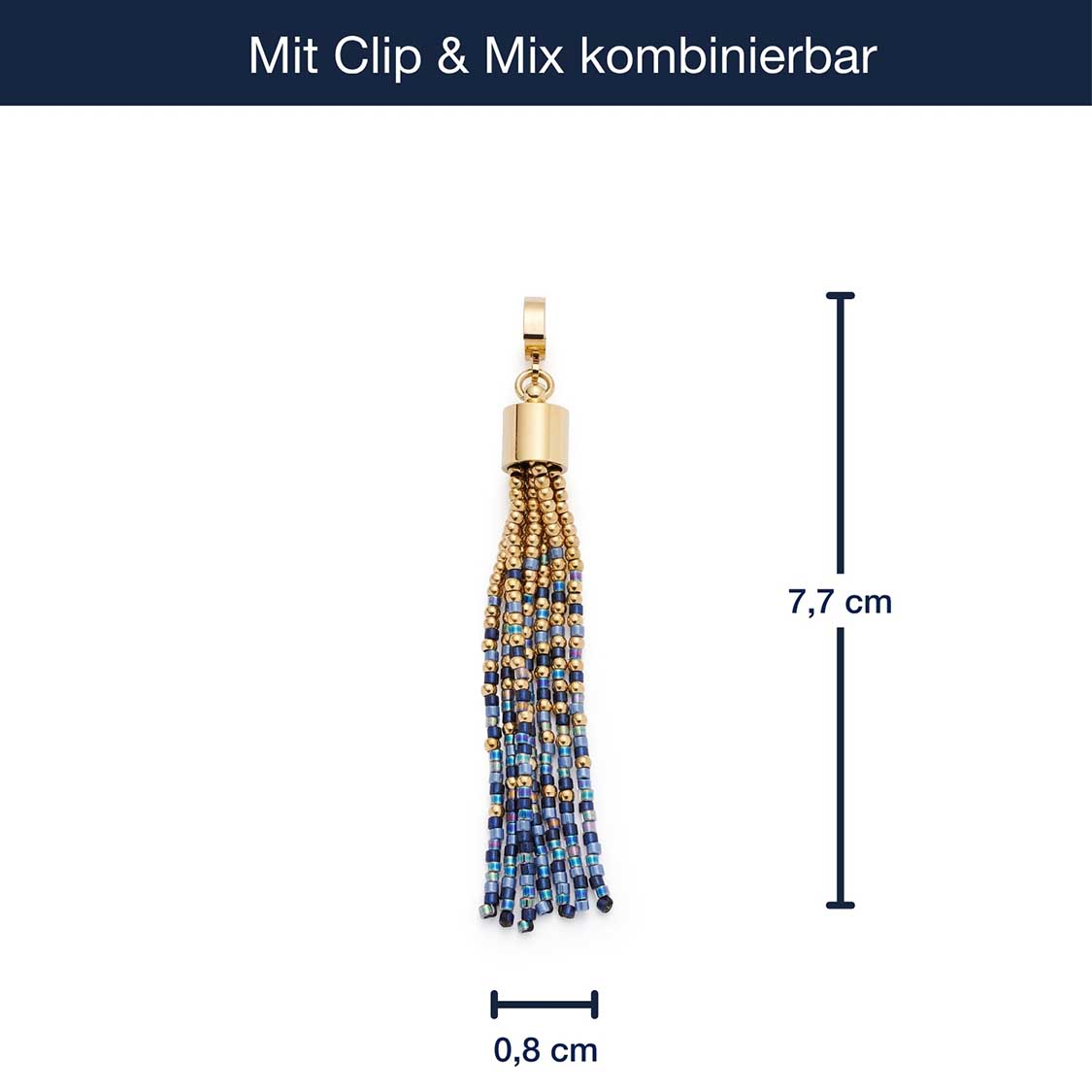 leonardo-lou-clip-mix-pendentif-pompon-bleu-dor-m image 4