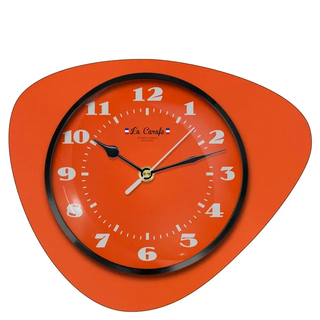 la-carafe-mediator-originale-horloge-murale-abricot image 1