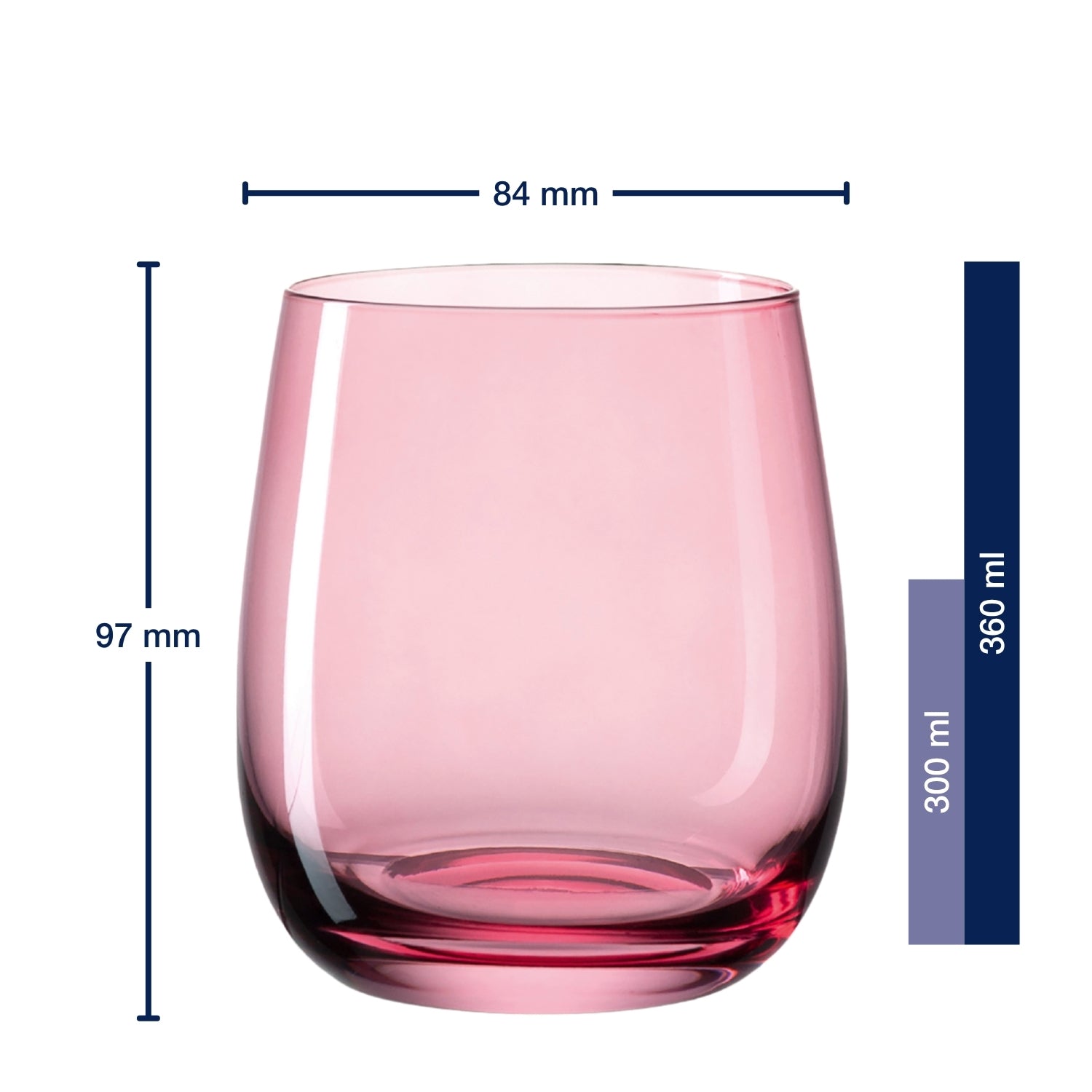 leonardo-sora-verre-eau-360-ml-lot-de-6-multicolore image 3