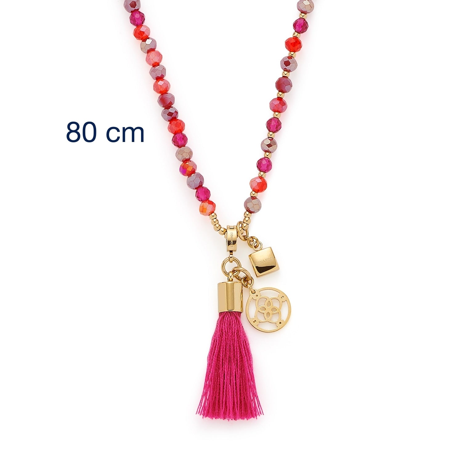 leonardo-donna-collier-perles-roses-80-cm-t-dor image 4