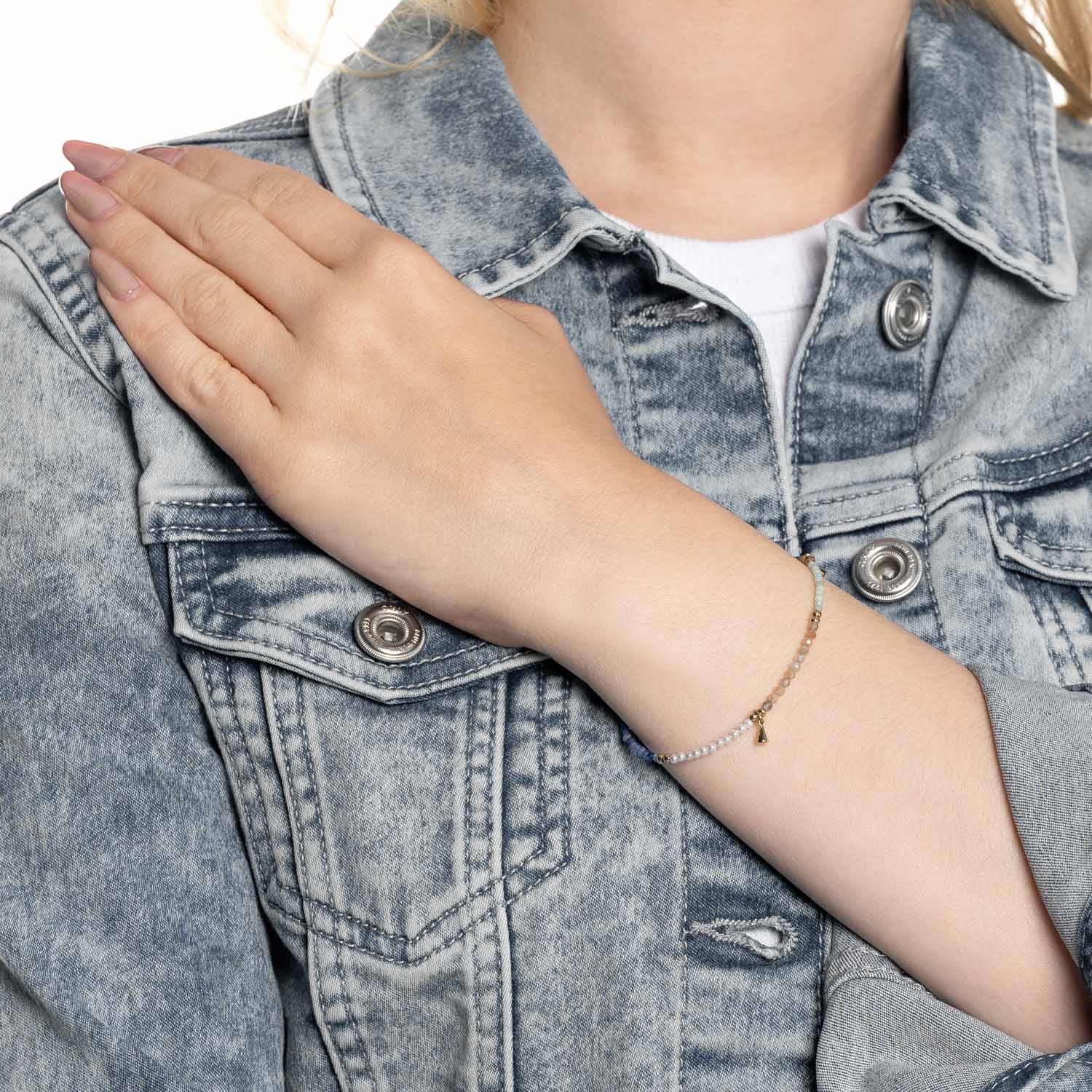 leonardo-babelli-ciao-bracelet-dor-pierres-bleues image 2