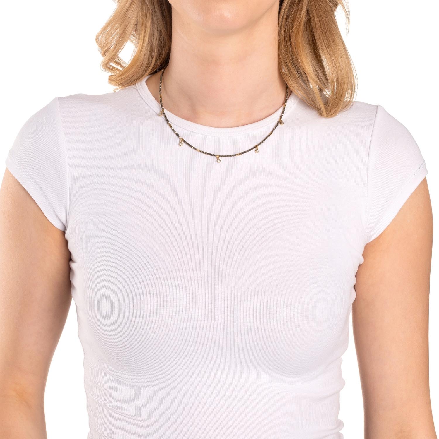 leonardo-anna-ciao-collier-42-cm-dor-pyrite image 3