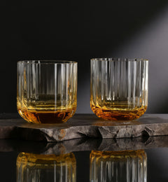 krosno-marsza-kowska-verre-eau-ambre-300-ml-fait-main image 7