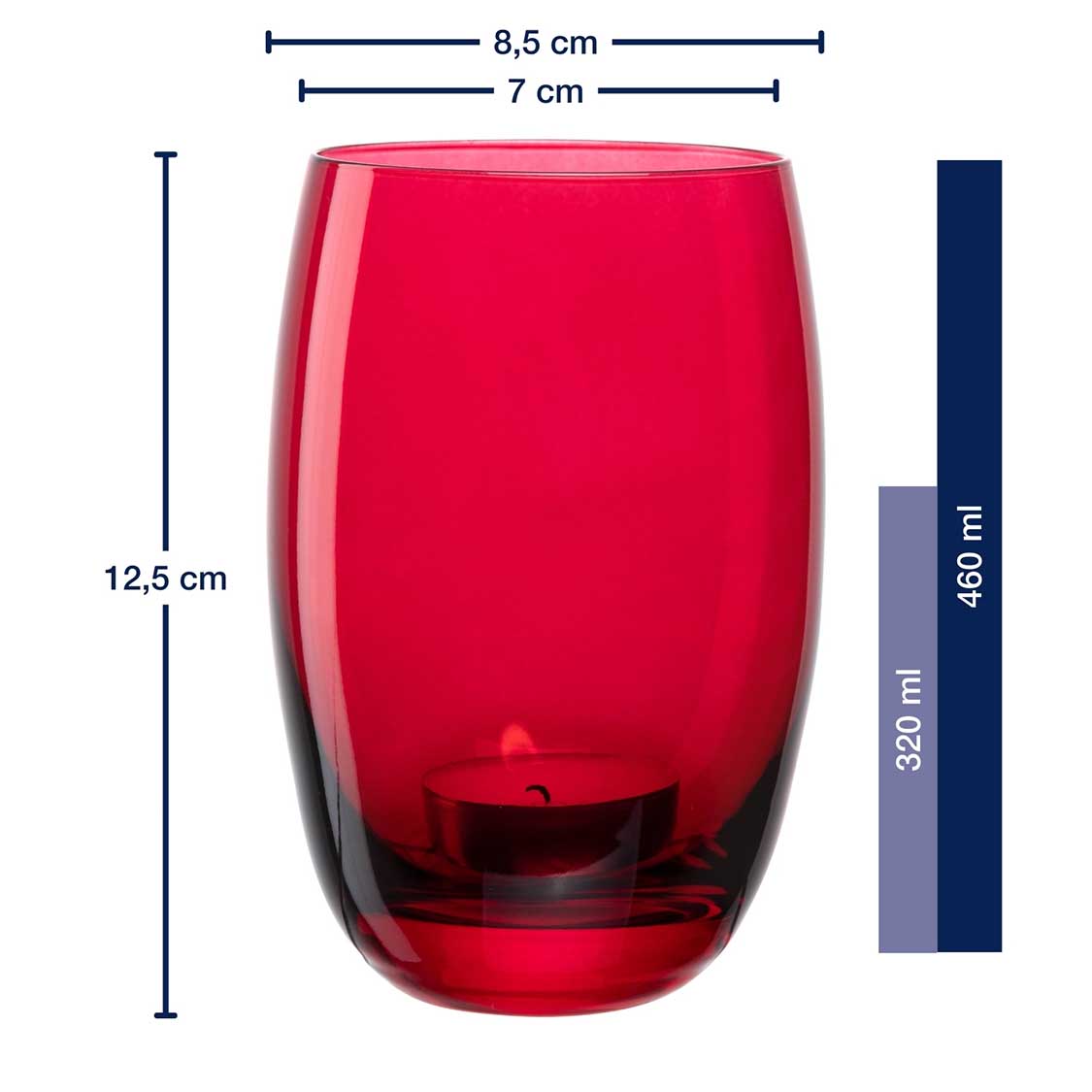 leonardo-cheers-photophore-verre-rouge-12-5-cm-gravure image 3