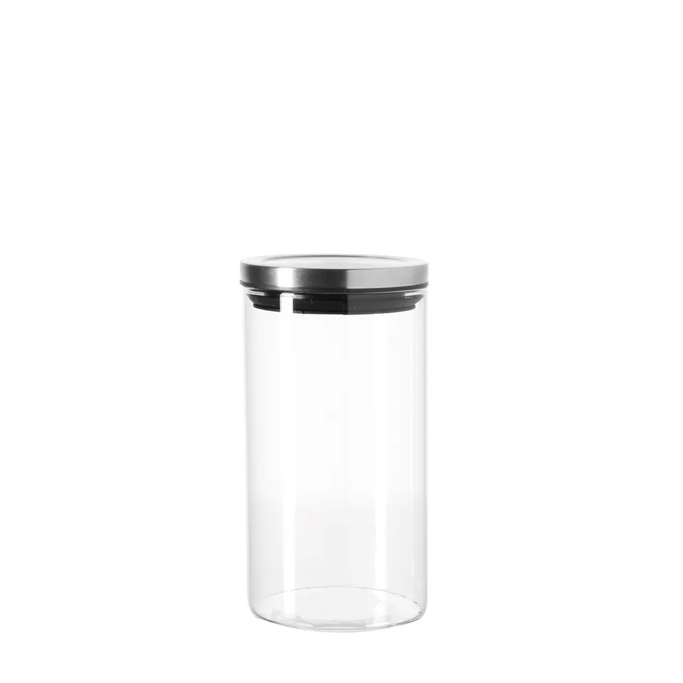 leonardo-comodo-bocal-en-verre-1-l-transparent-cylindrique image 1