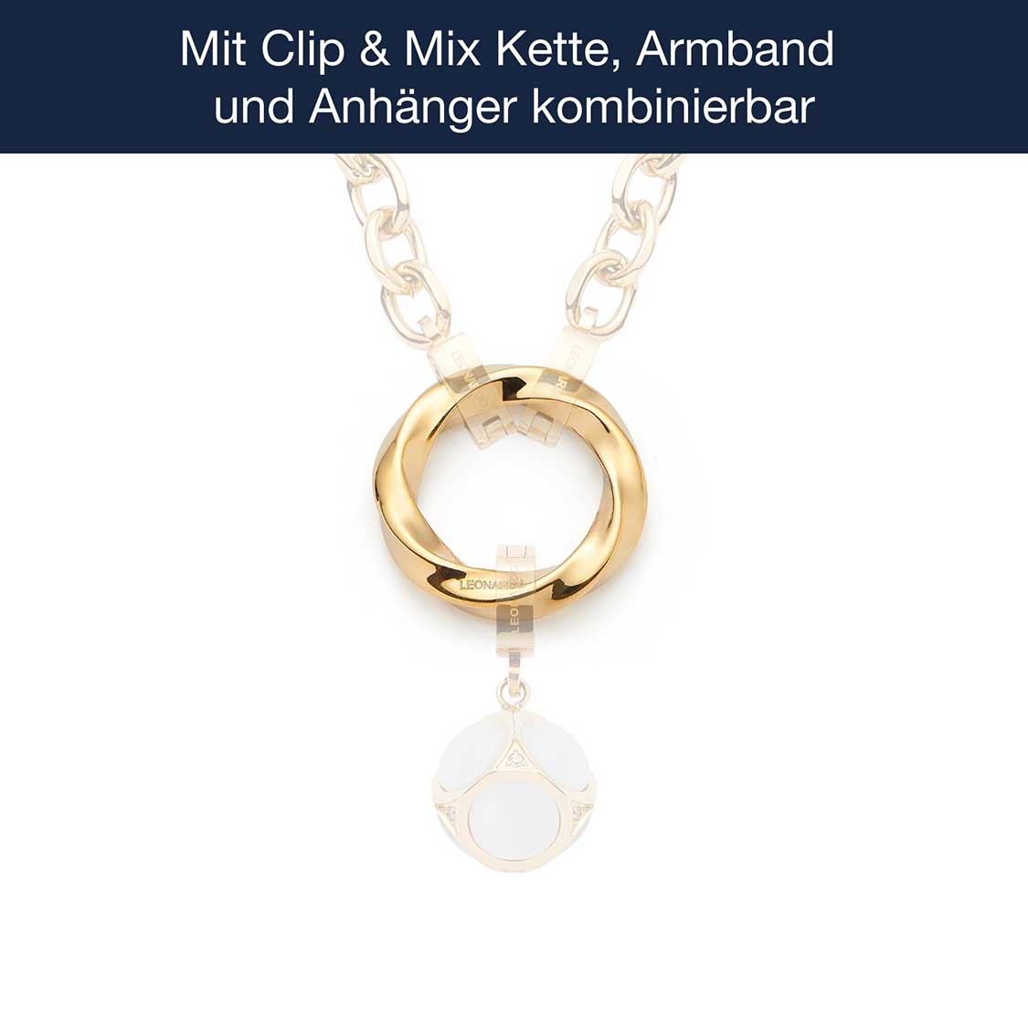 leonardo-lotti-clip-mix-bague-or-acier-torsad image 3