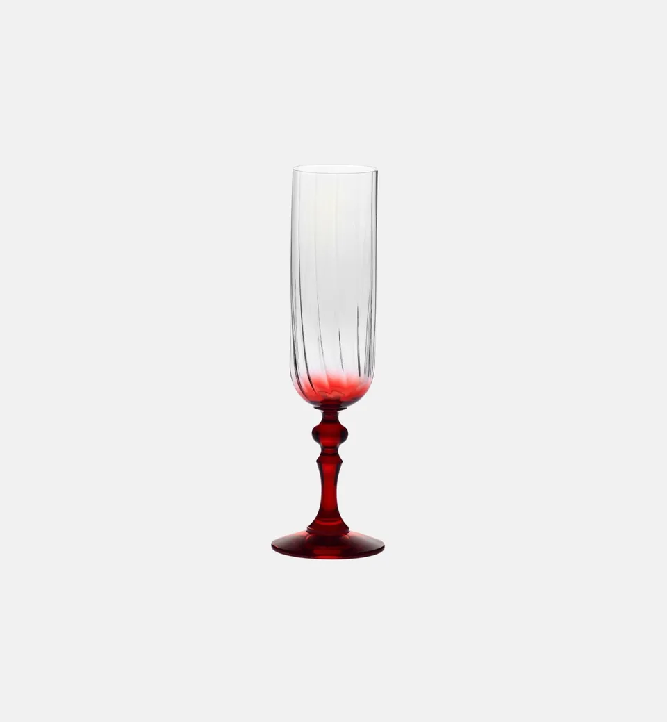 krosno-bubble-fl-te-champagne-pied-rouge-200-ml image 1