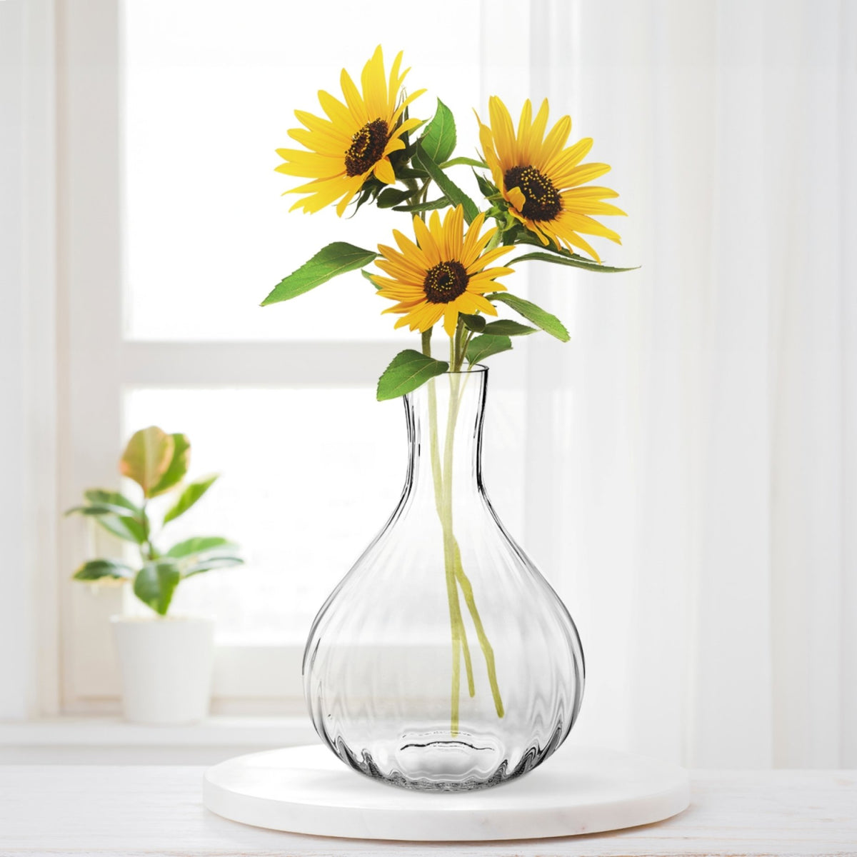 krosno-vase-bouteille-stri-cristal-transparent-47-cm image 3