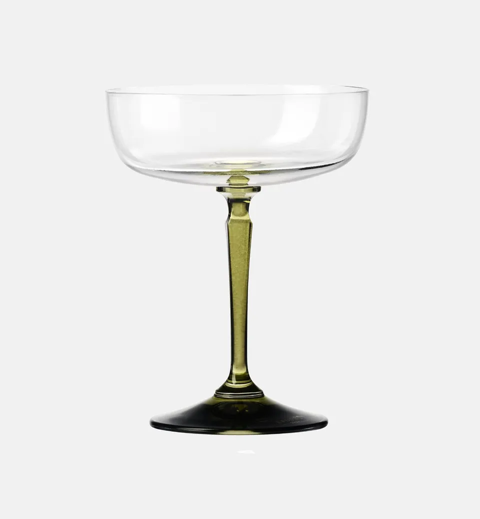 krosno-celebration-moments-coupe-champagne-pied-vert-230-ml-cristal image 1