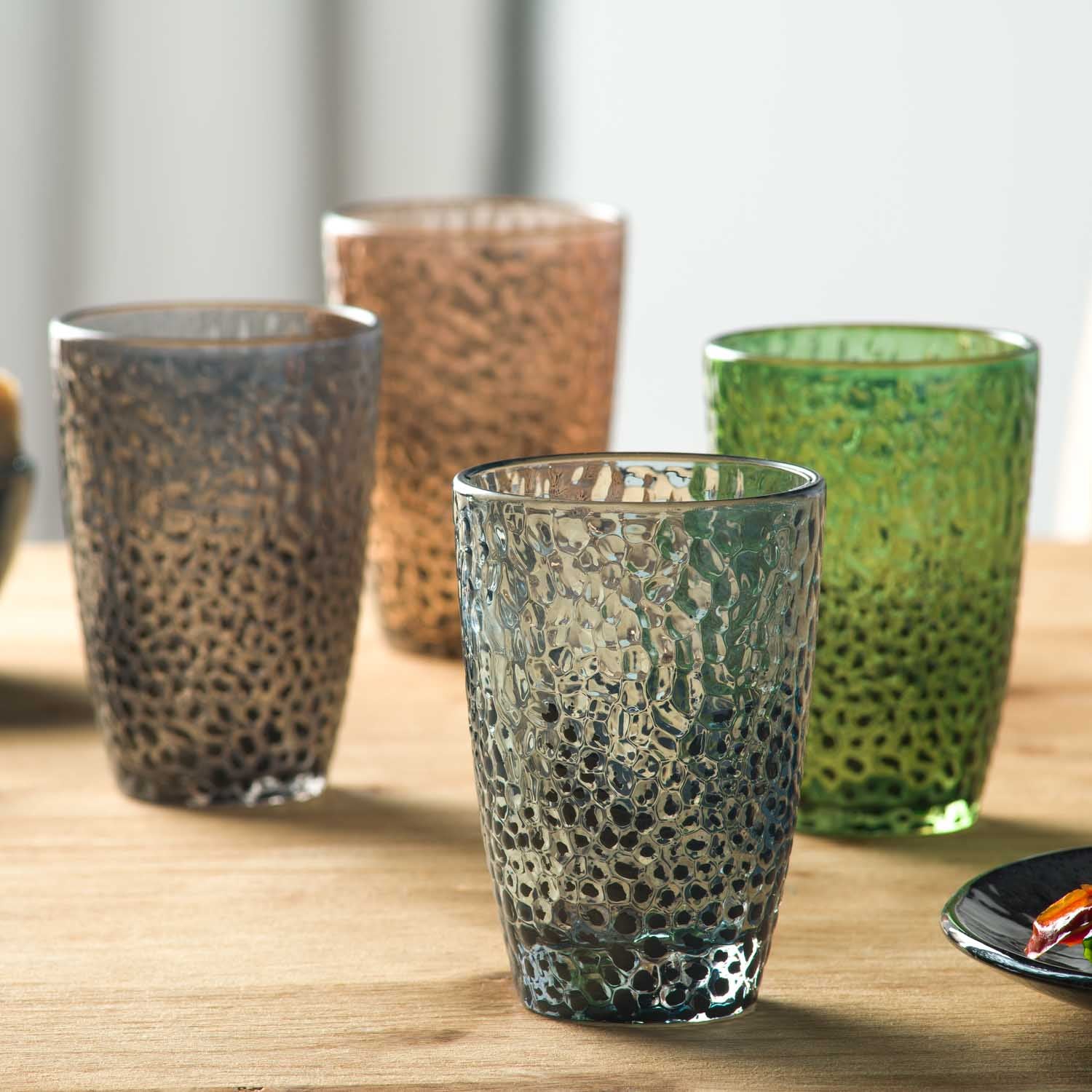 leonardo-matera-verre-340-ml-anthracite-lot-de-4 image 4