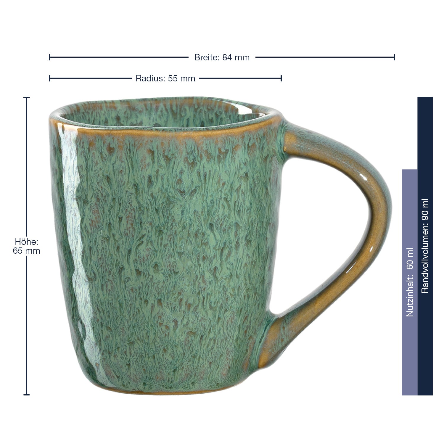 leonardo-matera-tasse-espresso-verte-90-ml-lot-4 image 2