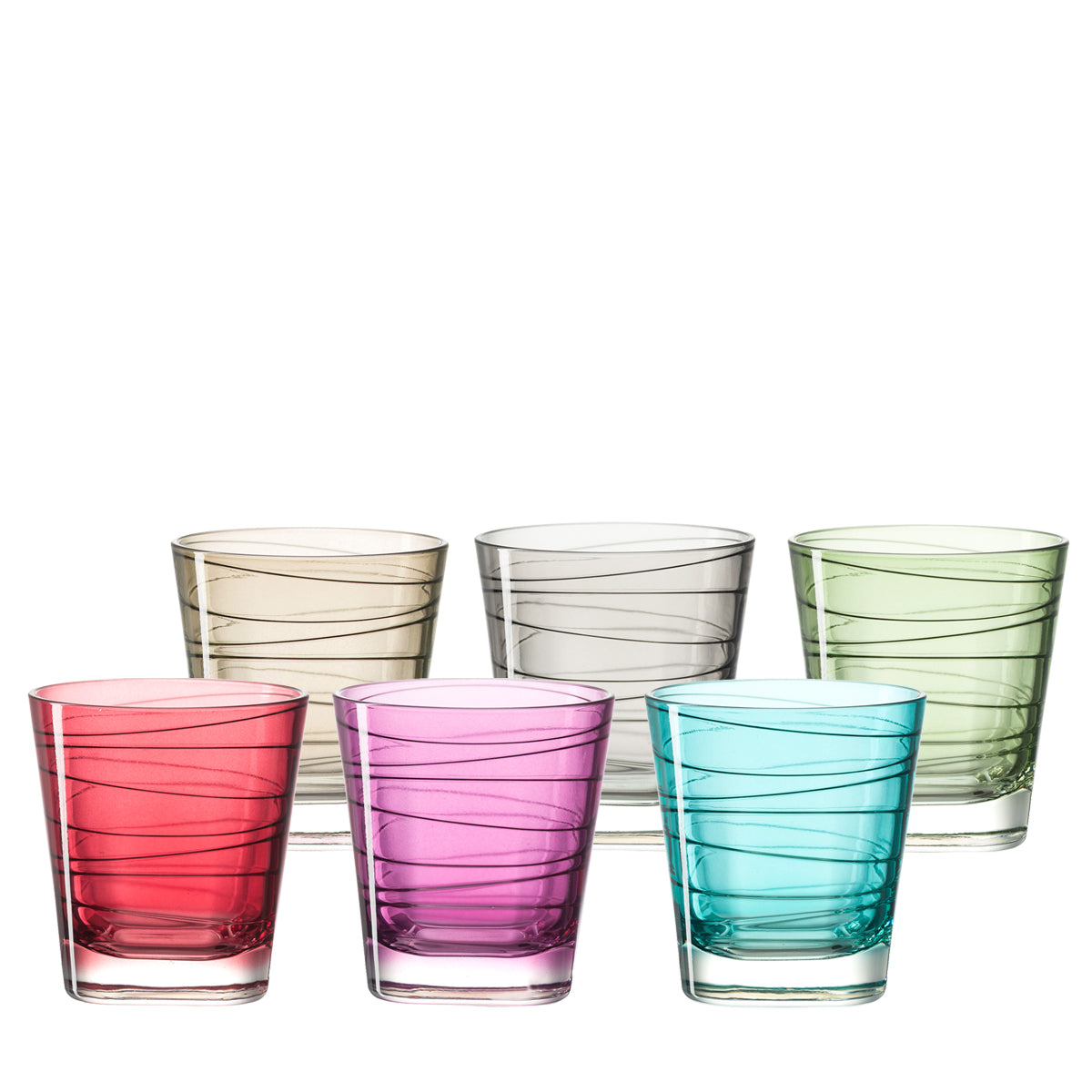 leonardo-vario-lot-6-verres-eau-250-ml-couleurs image 1