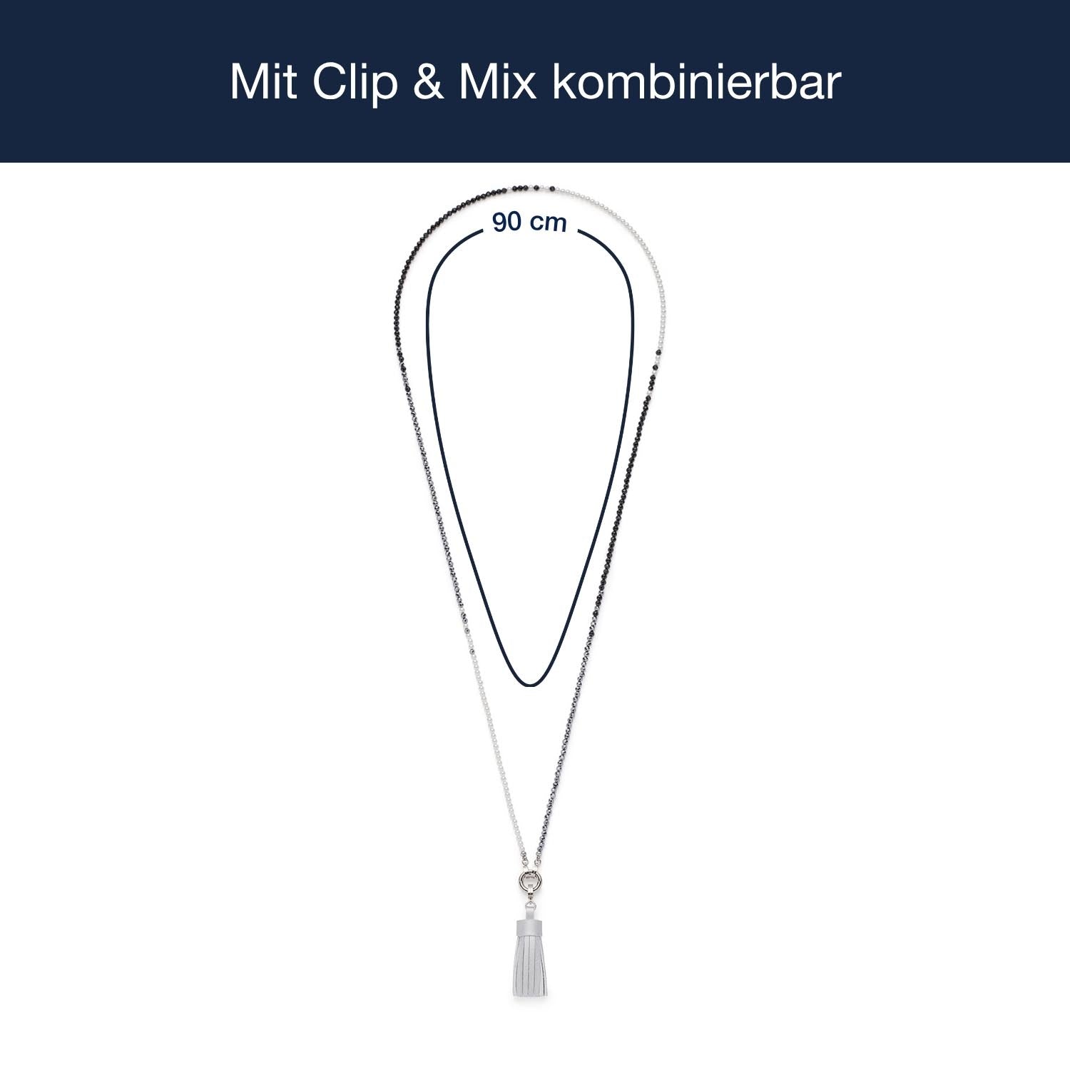 leonardo-kelly-sautoir-90-cm-clip-mix-gris image 4