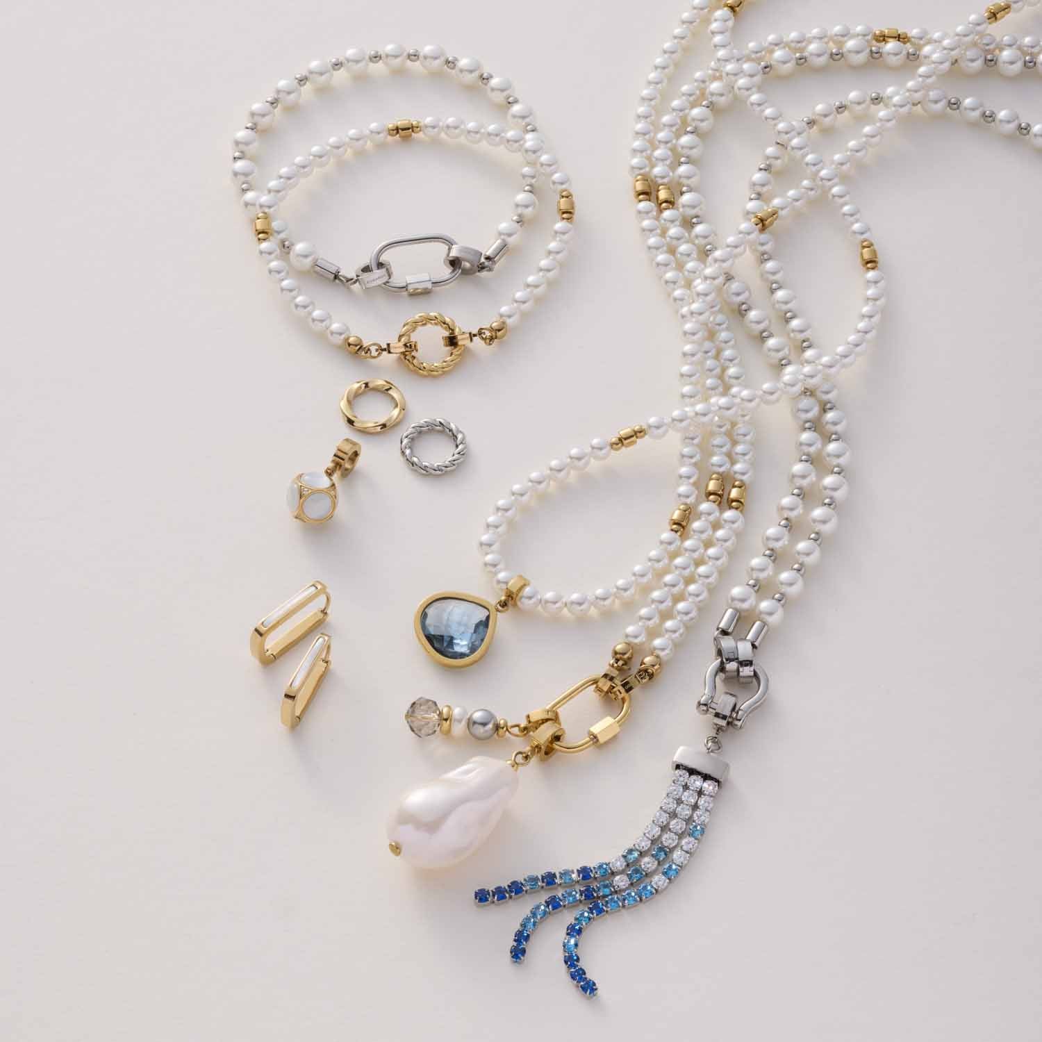 leonardo-ida-pendentif-clip-mix-dor-boule-blanche image 5