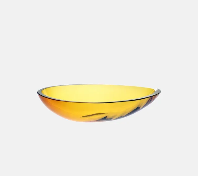 krosno-lupina-saladier-ambre-32-cm-cristal-2 image 1