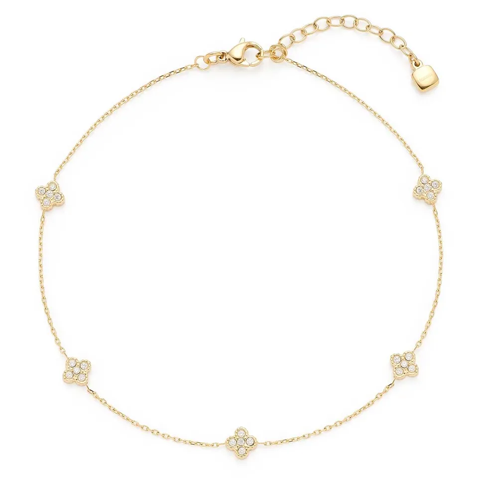 leonardo-lisette-ciao-bracelet-cheville-or-fleur-zircon image 1