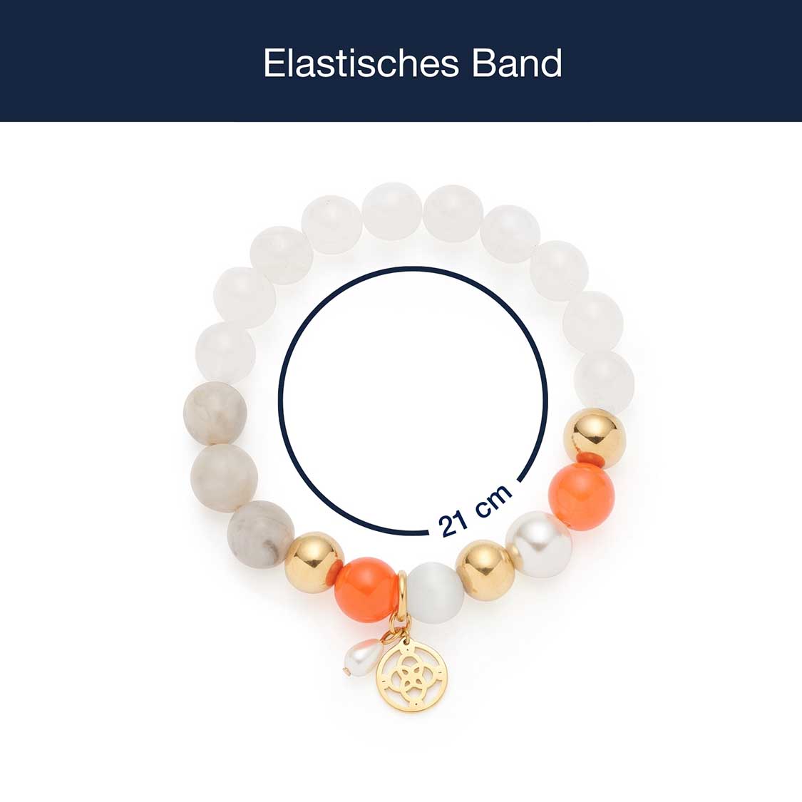 leonardo-solera-bracelet-dor-blanc-perles-lastique image 4