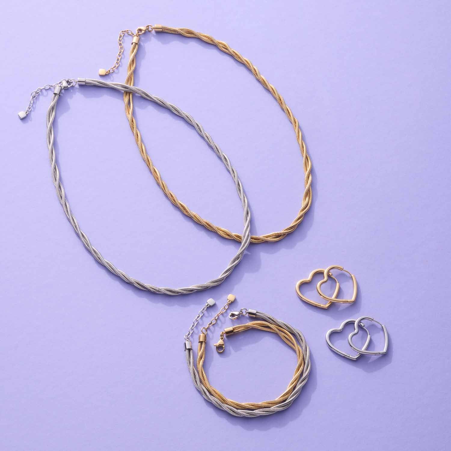 leonardo-lulu-cr-oles-c-ur-boucles-d-oreilles-acier-argent image 6