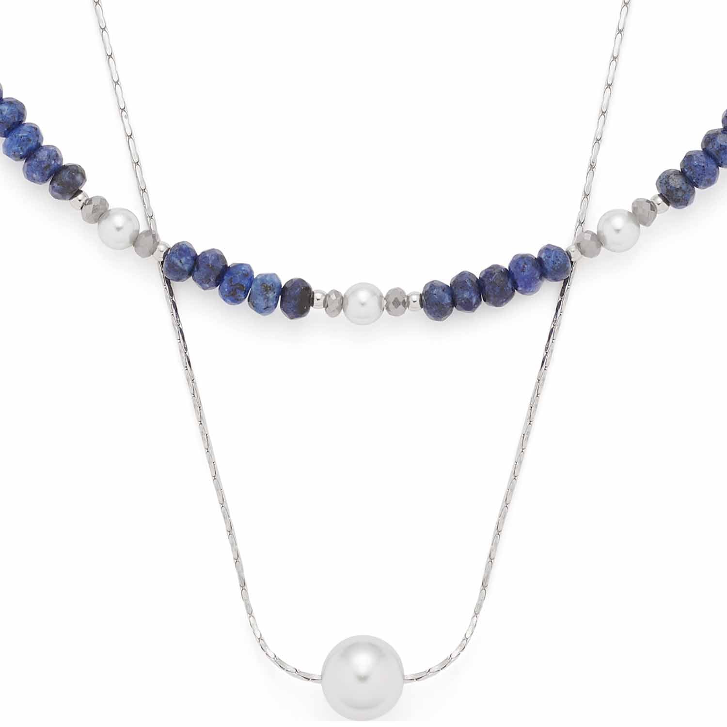 leonardo-anjana-45-cm-collier-perles-bleues-double-rang image 2