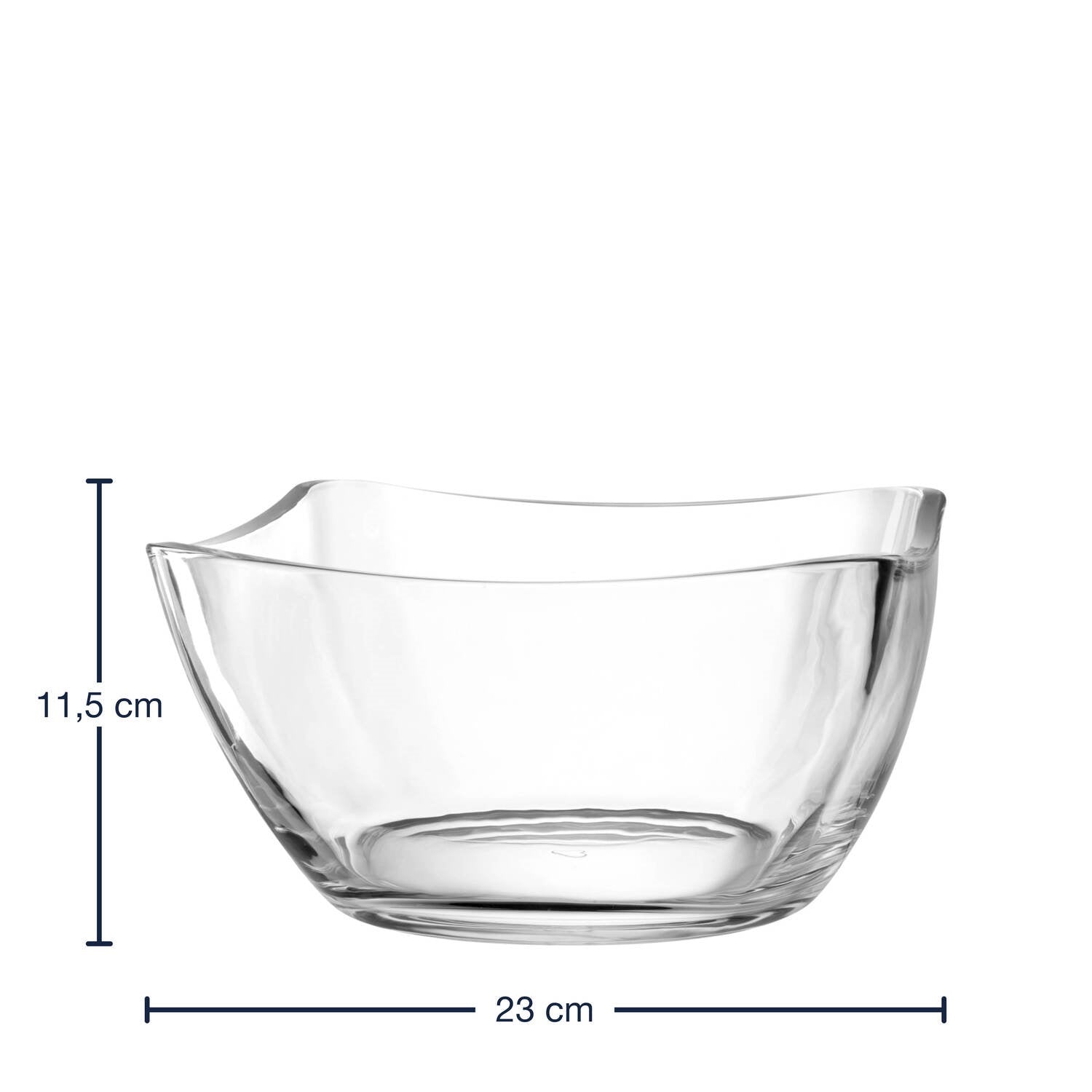 leonardo-piazza-coupe-salade-verre-23-cm-transparent image 2
