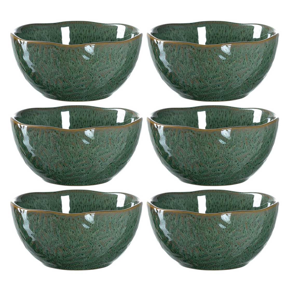 leonardo-matera-bol-c-ramique-vert-12-cm-lot-de-6 image 1