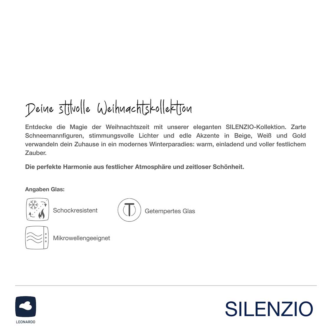 leonardo-silenzio-tasse-en-verre-400-ml-ho-ho-ho image 5