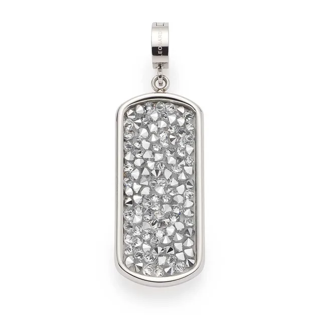 leonardo-clip-mix-edith-pendentif-argent-rectangle-cristal image 1