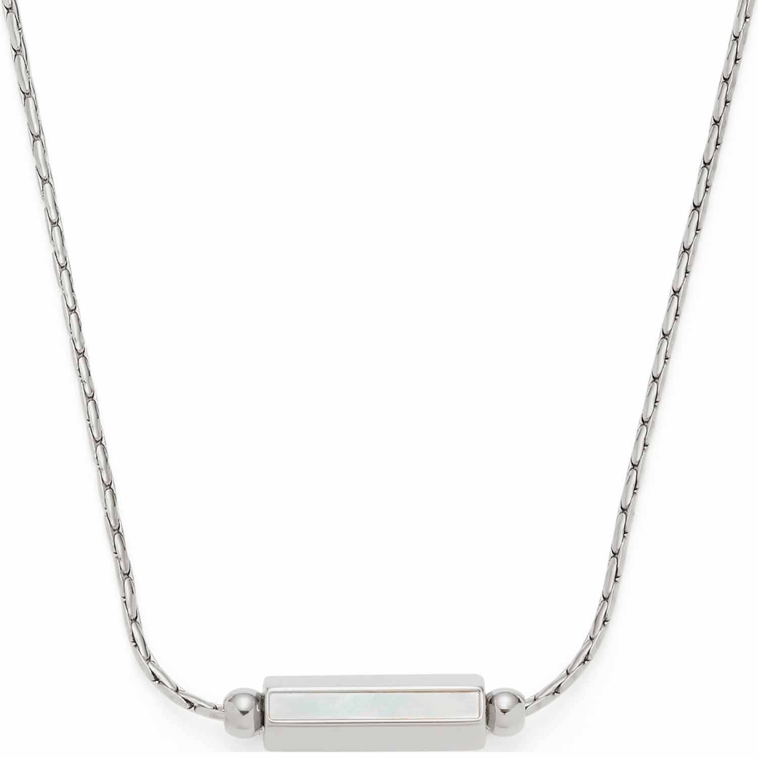 leonardo-pilea-collier-argent-45-cm-perle-nacre-gravable image 2