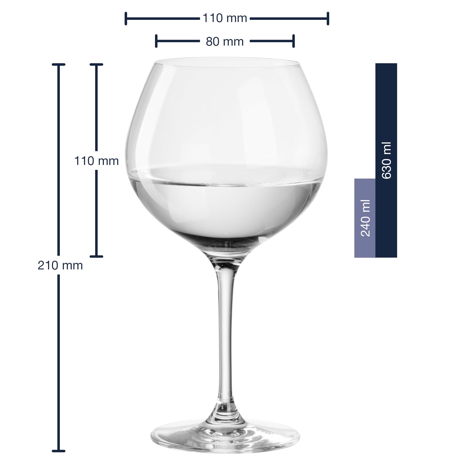 leonardo-gin-verre-gin-630-ml-lot-de-2-lave-vaisselle image 2