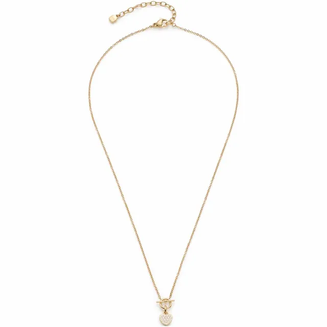 leonardo-noemi-collier-or-42-cm-pendentif-c-ur-zirconia image 1