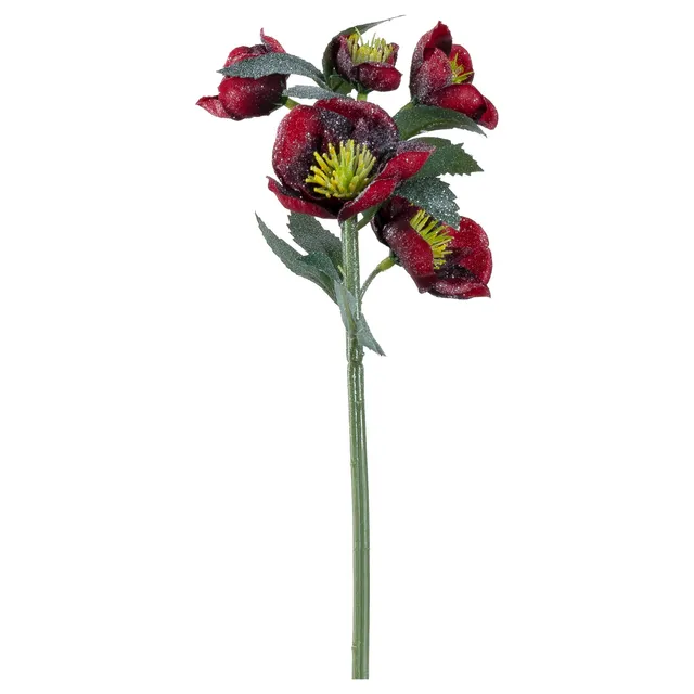 leonardo-natale-fleur-artificielle-29-cm-rouge-fonc image 1
