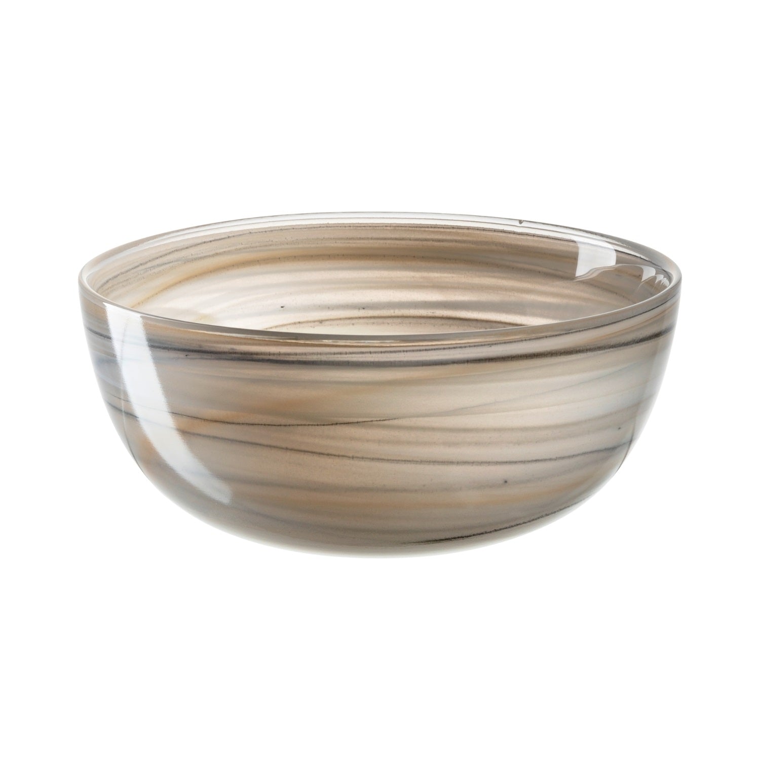 leonardo-alabastro-coupe-d-co-verre-14-cm-beige-noir image 1