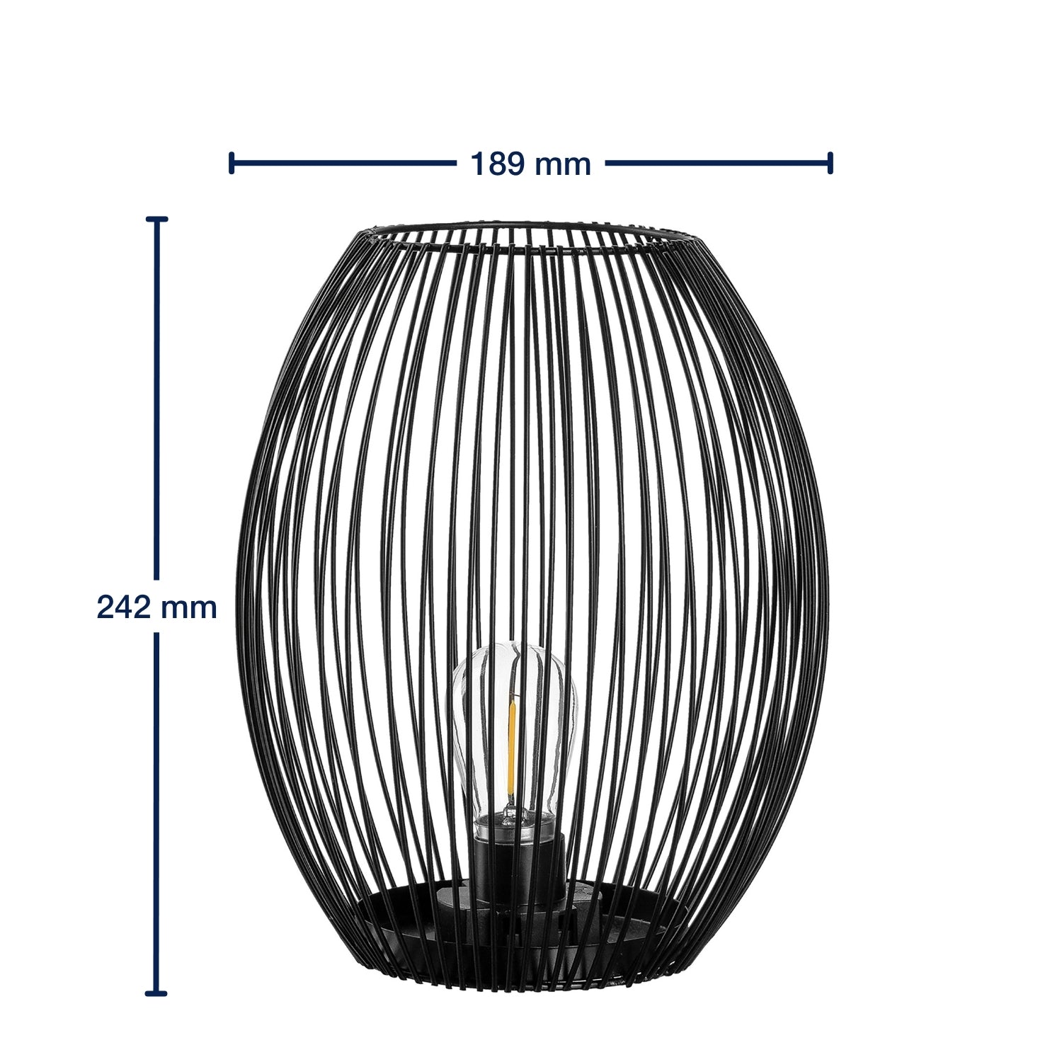 leonardo-casolare-lanterne-led-24-cm-noire image 3