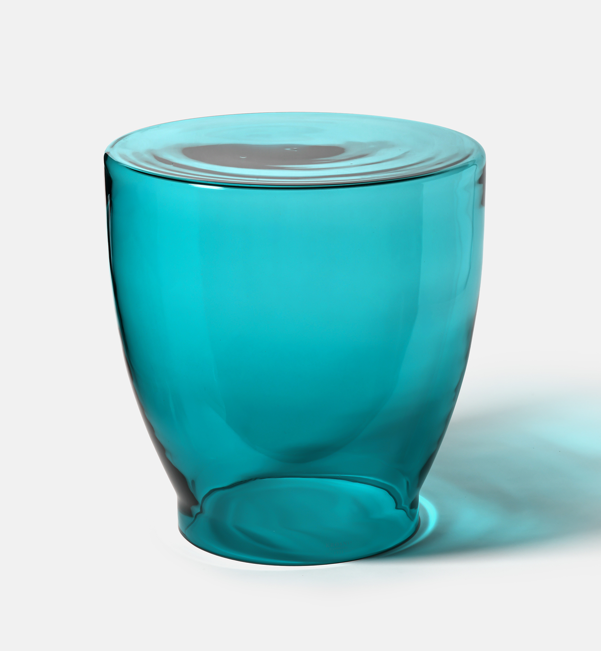 krosno-table-basse-en-verre-43-cm-bleu-azure image 2
