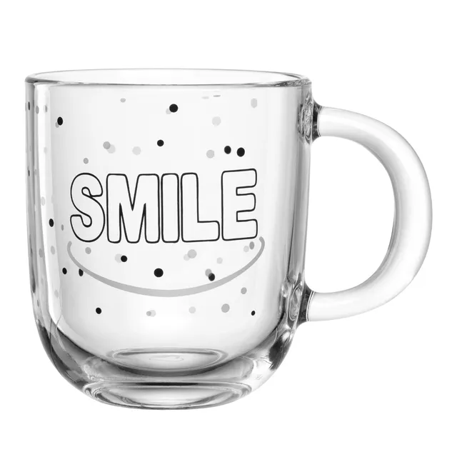 leonardo-ufficio-tasse-en-verre-400-ml-smile image 1