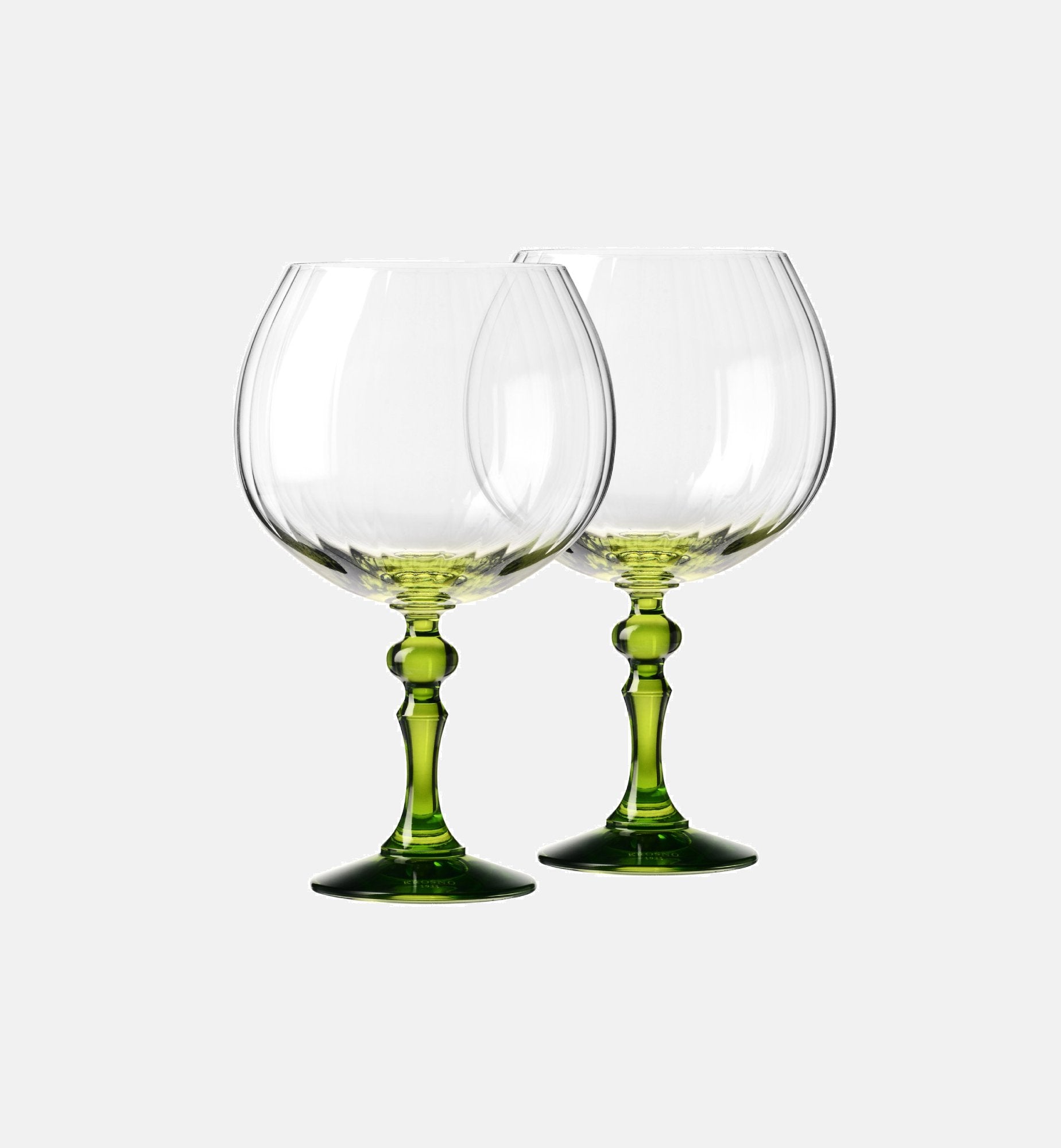 krosno-bubble-verre-gin-pied-vert-660-ml-stri image 2