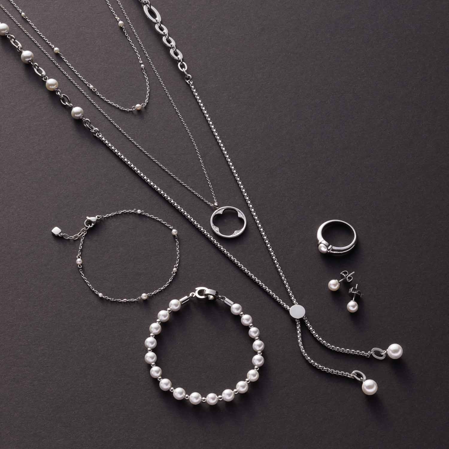 leonardo-campagnola-ciao-collier-argent-60-cm-tr-fle-zirconia image 5